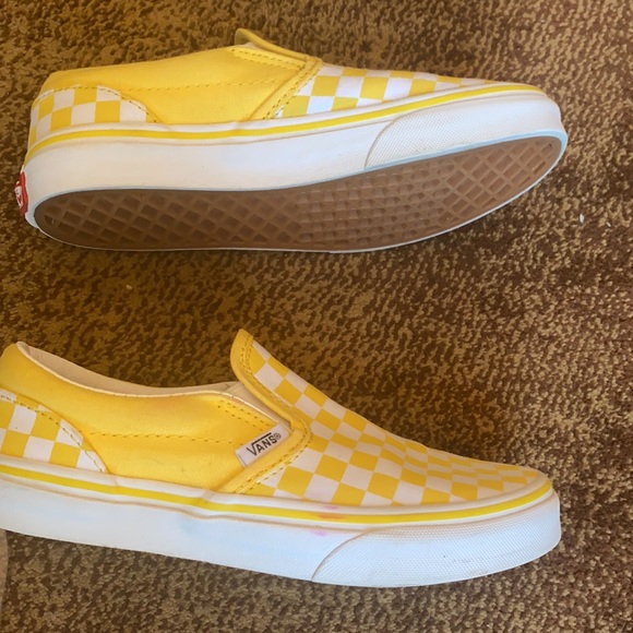 Yellow Checkered Vans - Picture 10 of 13